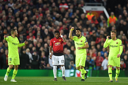 تشكيلة قمة دوري الأبطال بين برشلونة اليونايتد