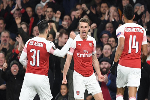 ارسنال وفالنسيا وبنفيكا على أبواب نصف نهائي اليوروباليغ