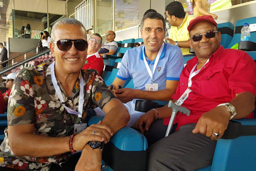 أساطير المنتخب بملعب السلام قبل مواجهة ناميببا