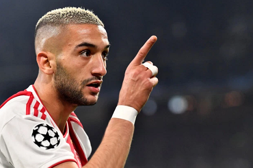 ‪زياش مع ميسي ورونالدو ضمن قائمة الأفضل في دوري أبطال‬ أوروبا