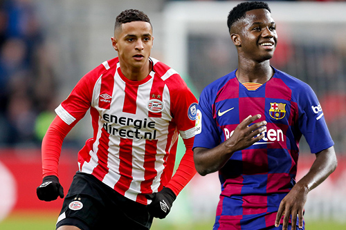المغربي إيحاتارن وإنسو فاتي موهبة برشلونة أغلى يافعي أوروبا‬