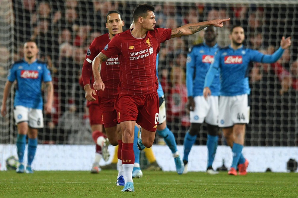 ليفربول يتعادل مع نابولي ويحتفظ بصدارة المجموعته