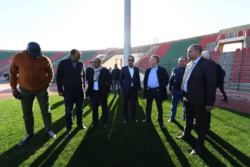رئيس "الكاف" ولقجع يتفقدان المنشآت الرياضية بالعيون قبل "الكان"