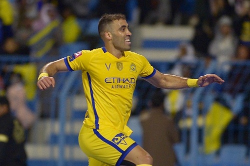 حمد الله ينقذ النصر من الهزيمة أمام ضمك في الدور السعودي