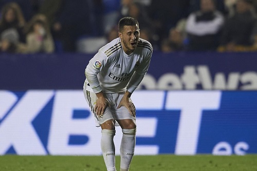هازارد يغيب مدة طويلة عن ريال مدريد