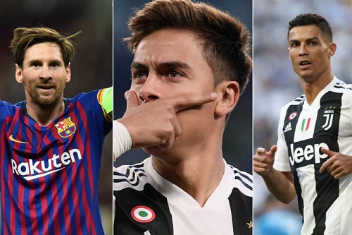 ديبالا: برشلونة كبير بوجود ميسي لكن يوفنتوس يملك الرائع كريستيانو