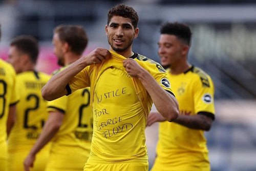 رئيس الاتحاد الألماني يدعم تضامن حكيمي مع فلويد و"فيفا" يتفهم