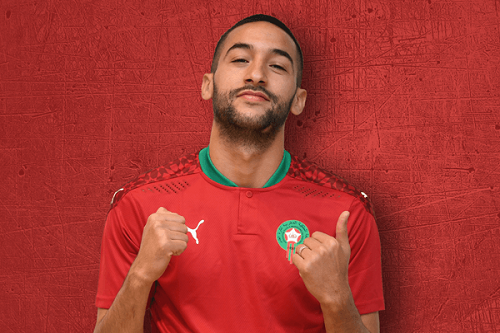 الصور الرسمية للاعبي المنتخب الوطني المغربي بالقميص الجديد