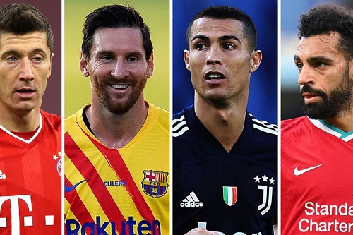 ميسي وكريستيانو وليفا وصلاح ضمن قائمة المرشحين لجائزة الأفضل لـ"الفيفا"