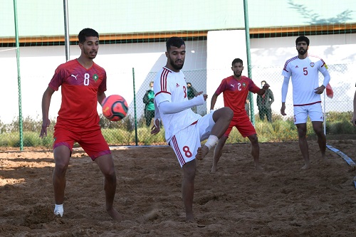"أسود" كرة الشاطىء تفوز على الإمارات وديا