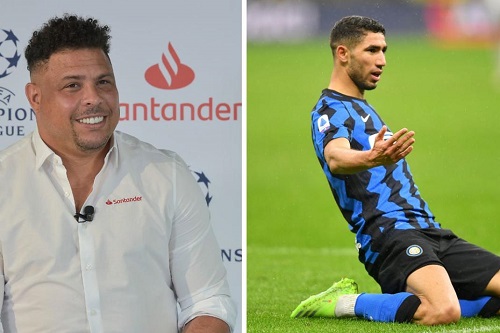 رونالدو دا ليما: أتخيل لو لعبت مع حكيمي والريال فرط في لاعب رائع