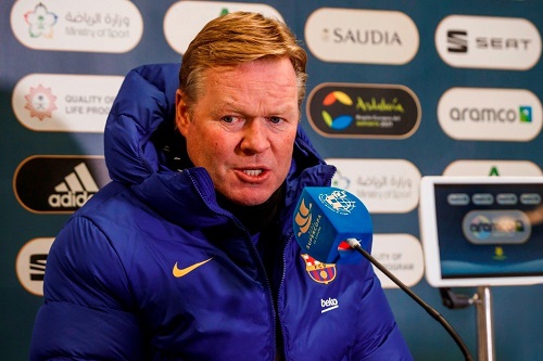 كومان يبحث عن تتويج أول كمدرب لبرشلونة في كأس السوبر الإسباني