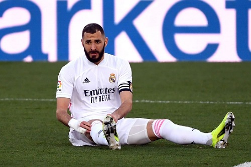كريم بنزيما يغيب عن ريال مدريد أمام أتالانتا