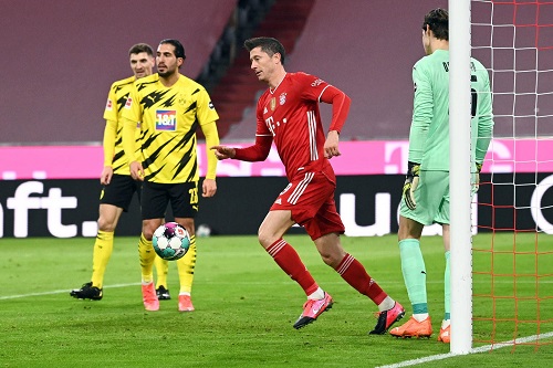 ليفاندوفسكي يسقط بوروسيا دورتموند ويعيد بايرن ميونخ لصدارة البوندسليغا