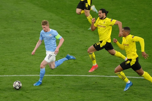 السيتي يبدد أحلام دورتموند ويلاقي بي إس جي
