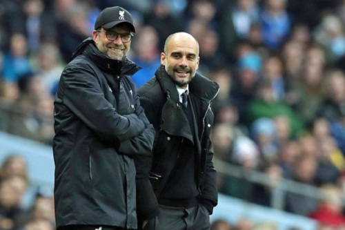 غوارديولا يثني على كلوب بعد تتويج مانشستر سيتي بالدوري الإنجليزي