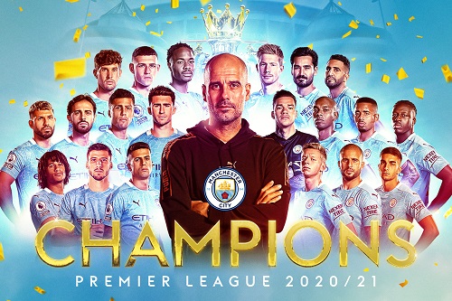 السيتي يتوج بالدوري الإنجليزي بعد هزيمة اليونايتد