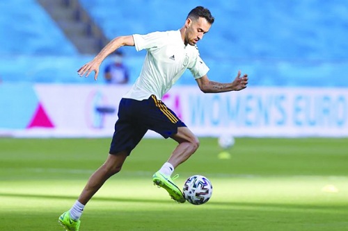 بوسكيتس سعيد بالخماسية في مرمى سلوفاكيا
