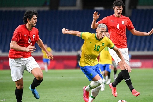 البرازيل تنهي مشوار مصر في منافسات الكرة الأولمبية