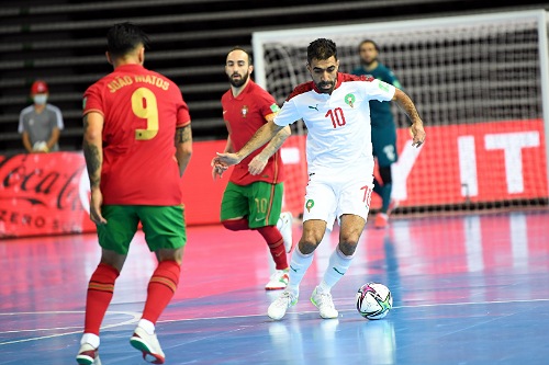 "أسود" القاعة يتألقون ويفرضون التعادل على البرتغال في ثالث مباريات الدور الأول من "المونديال"
