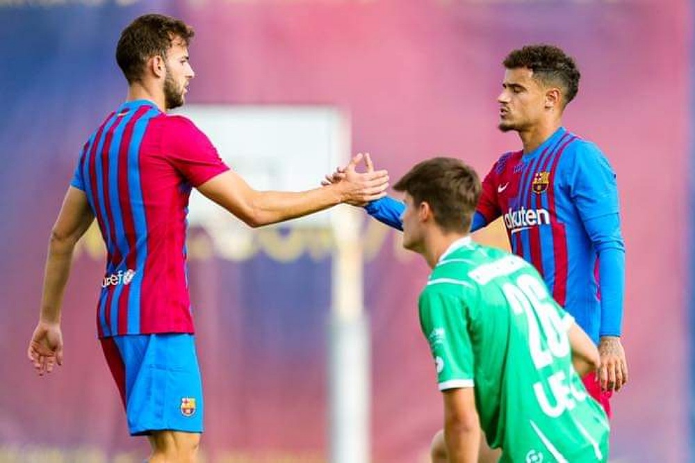 مباراة تدريبية لبرشلونة استعدادا لعودة الليغا