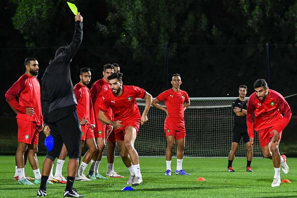 حصة تدريبية خفيفة للمنتخب الوطني بالدوحة بعد هزم الأردن