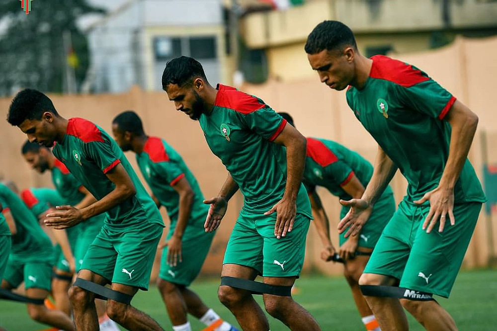 الأسود يستأنفون التداريب لثمن نهائي الكان في ملحق ملعب "أوليمبي"