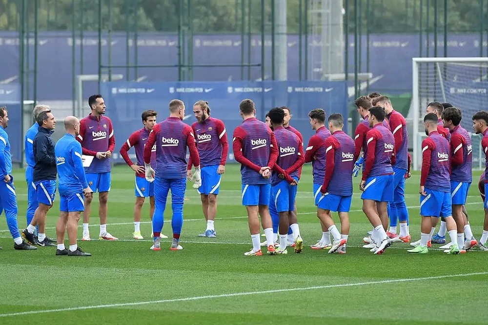 برشلونة يواصل الاستعداد لمواجهة خيتافي في الليغا