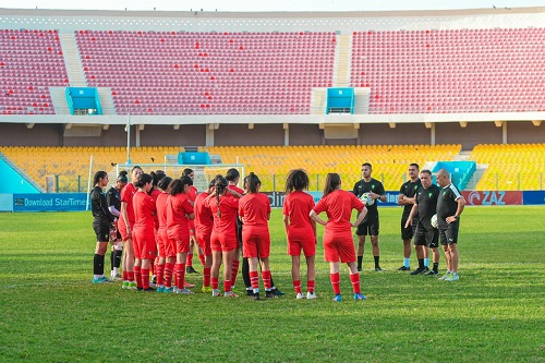 المنتخب النسوي يواصل تحضيراته لمواجهة غانا
