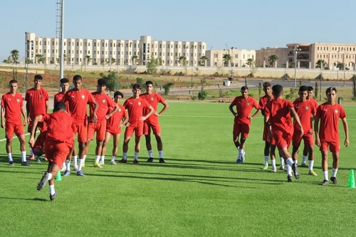 المنتخب الوطني لاقل من 17 سنة يخوض اخر حصة تدريبية قبل لقاء العراق