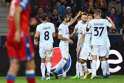إنتر ميلان يفوز على فيكتوريا بلزن في دوري الأبطال