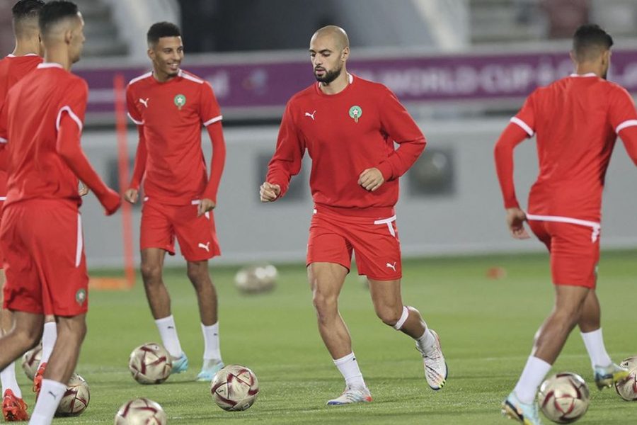 المنتخب المغربي يجري آخر حصة تدريبية في "المونديال" بالعديد من الغيابات