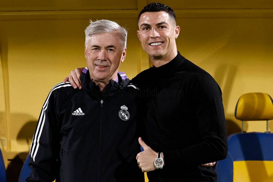 رونالدو يزور تدريبات ريال مدريد استعدادا لمواجهة برشلونة في نهائي السوبر الإسباني