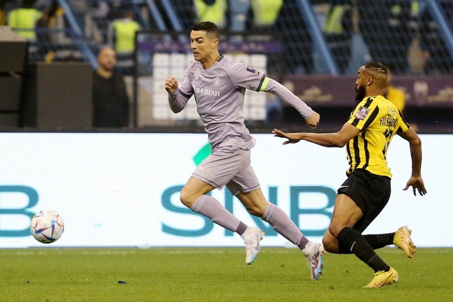 رونالدو يسجل أول أهدافه مع النصر في الدوري السعودي