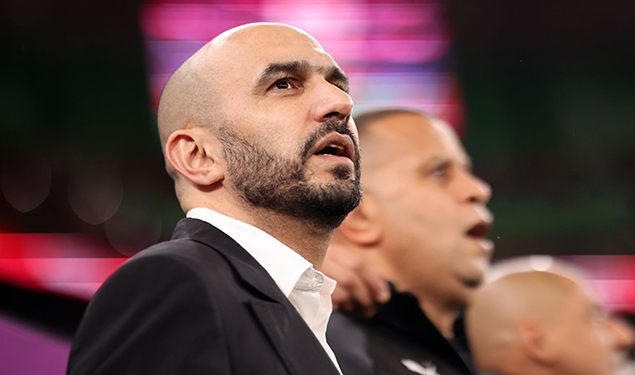 الركراكي يتفوق على ديشان في الترتيب النهائي لأفضل مدربي سنة 2022
