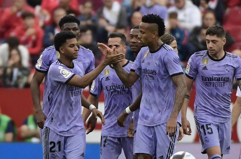 البرازيلي رودريغو يقود ريال مدريد للفوز على إشبيلية في الدوري الإسباني