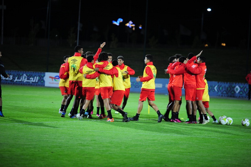 المنتخب الوطني المغربي لأقل من 17 سنة ينهي استعداداته لمباراة السنغال