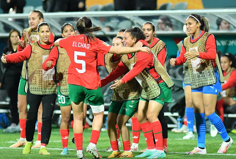 تفاؤل لاعبات المنتخب المغربي النسوي بعد المرور إلى ثمن نهائي "المونديال"