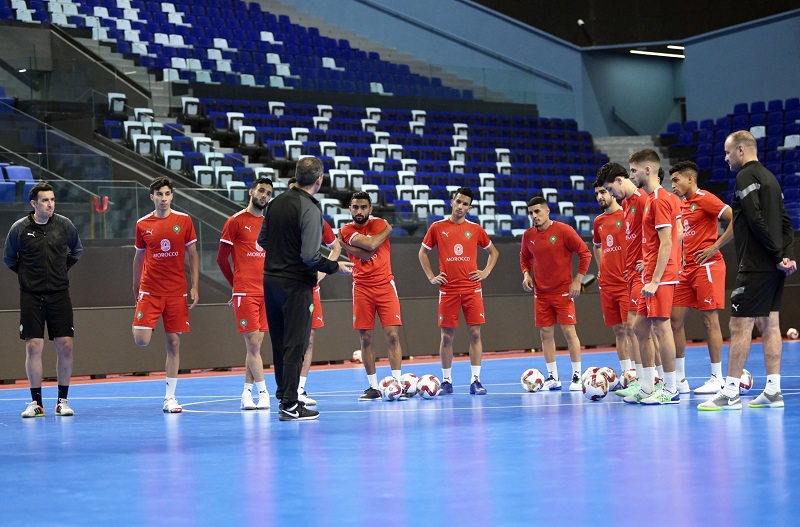 منتخب الفوتصال يواصل استعداداته للكان