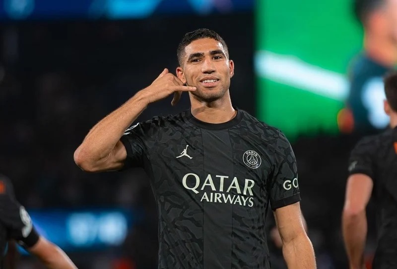 حكيمي في التشكيل المثالي لدوري الأبطال