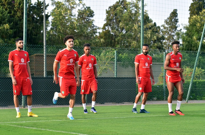 المنتخب الأولمبي يجري آخر حصة تدريبية في المغرب قبل التوجه إلى فرنسا