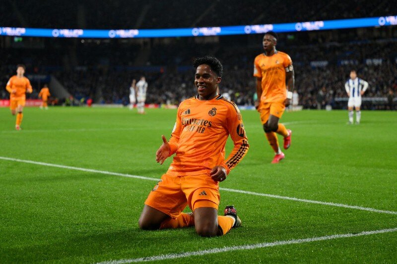 إندريك يقود ريال مدريد لفوز ثمين على سوسيداد في كأس الملك