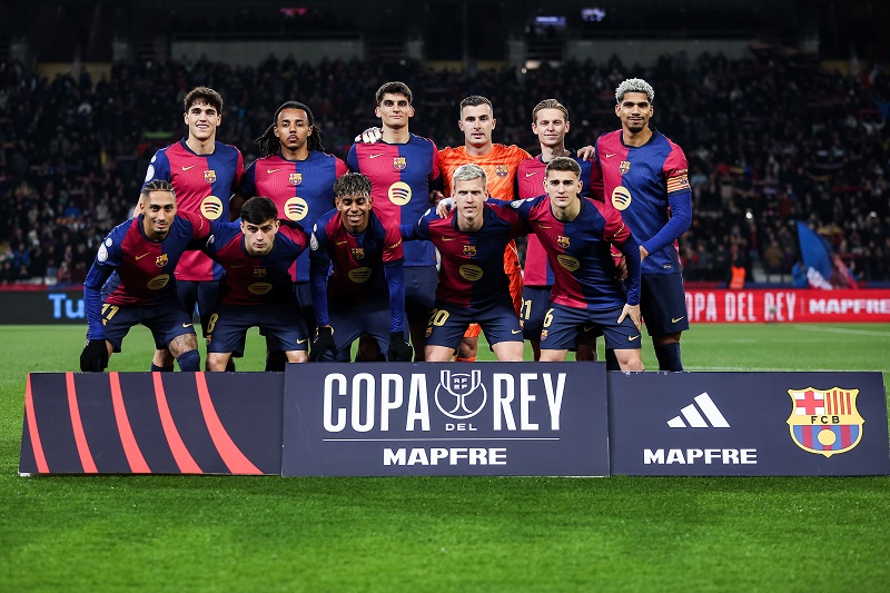 تشكيلة برشلونة في نهائي كأس ملك إسبانيا