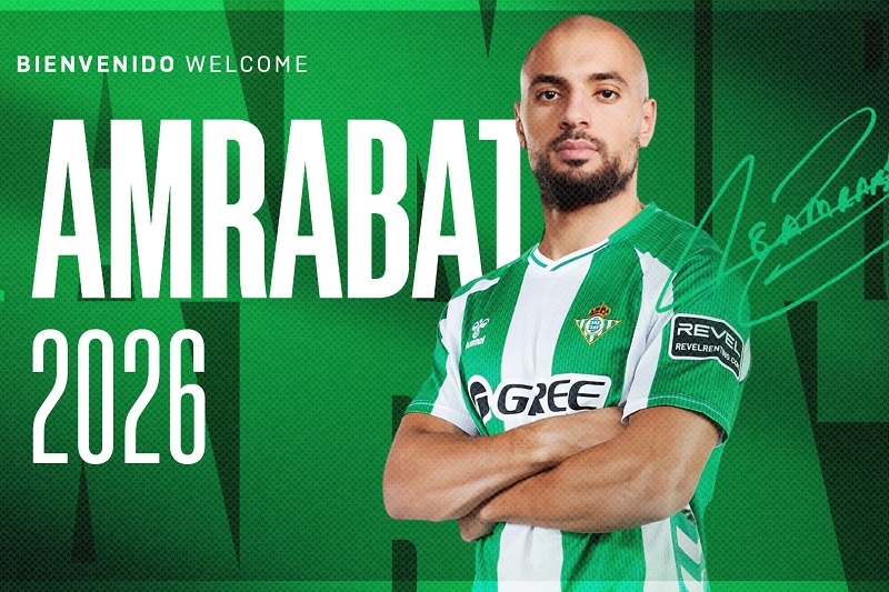 أمرابط إلى جانب الزلزولي في لائحة ريال بيتيس الإسباني لمنافسة الدوري الأوروبي