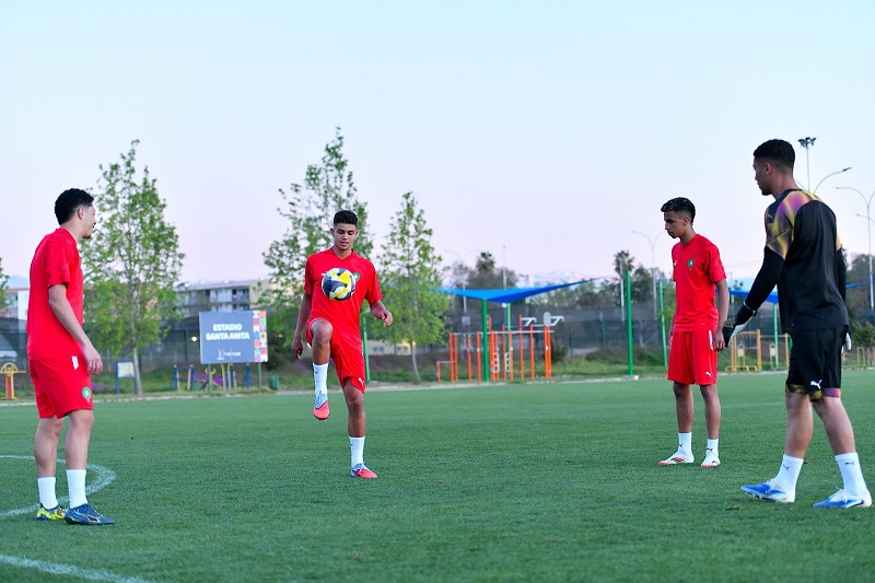 المنتخب الوطني لأقل من 20 سنة يختتم آخر استعداداته للقاء البرازيل