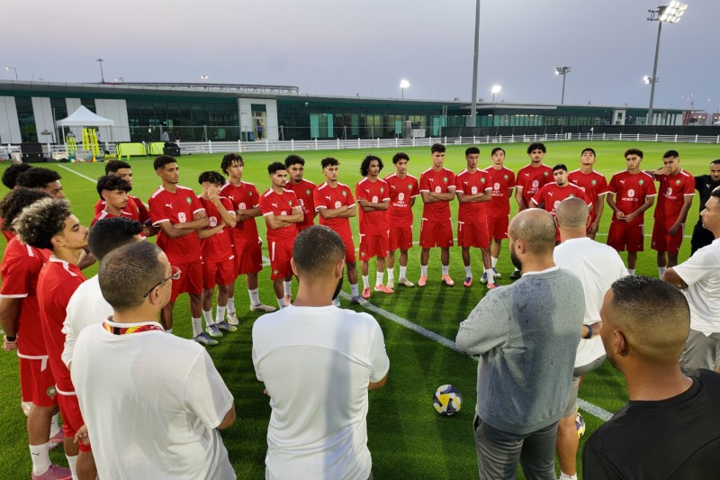 المنتخب المغربي لأقل من 17 سنة يجري أولى حصصه التدريبية بقطر