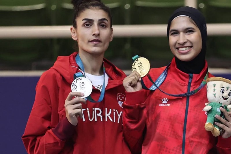أمينة الدحاوي تتوج بذهبية التايكواندو