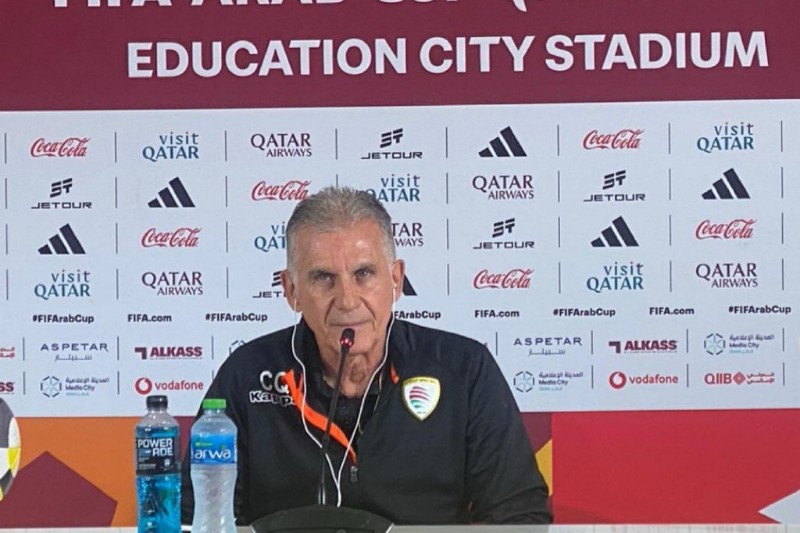 كيروش يشيد بأداء المنتخب العماني بعد التعادل مع المغرب في كأس العرب
