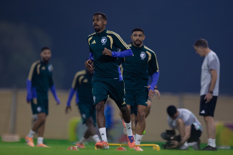 تفاصيل الحصة التدريبية للمنتخب السعودي قبل ملاقاة "الأسود" في كأس العرب