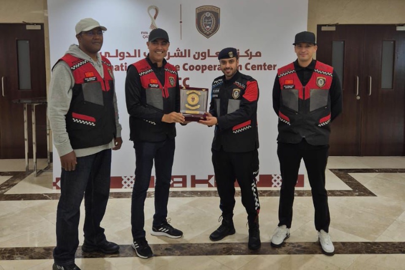 تكريم وإشادة بالوفد الأمني المغربي المشارك في تأمين كأس العرب بالدوحة